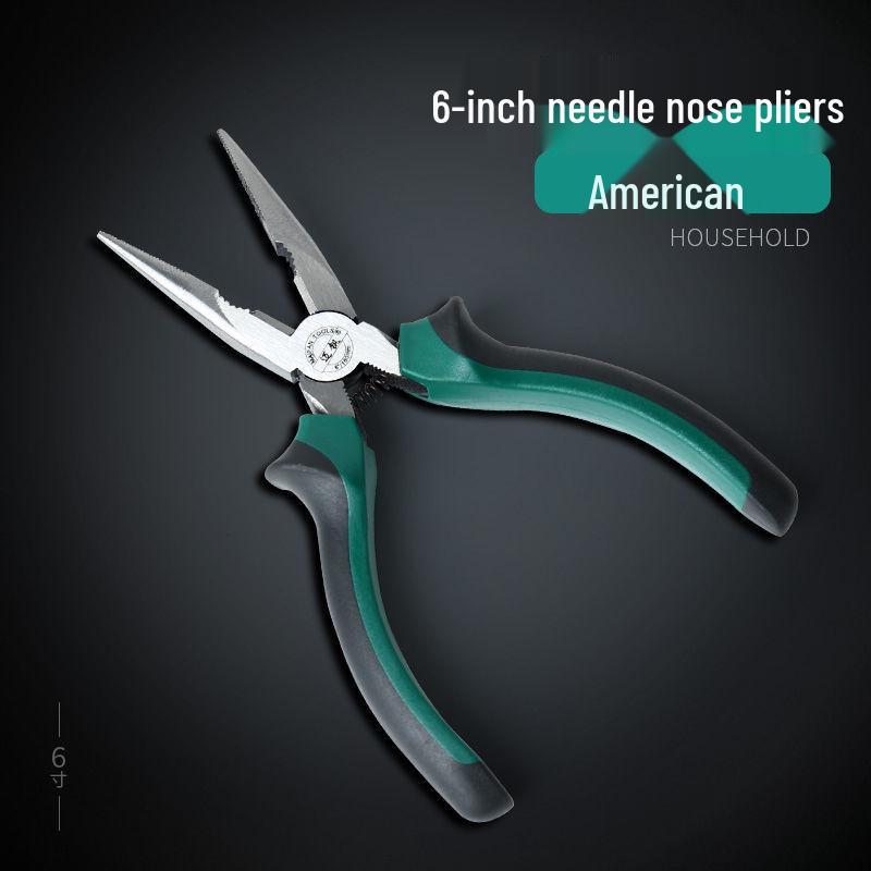 Exzentrischer Arbeitsersparender Draht, Spitzzange, Seitenschneider, Multifunktionale 6" & 8" Flachzange - Werkzeugsatz für den Heimwerker