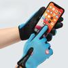 Outdoor Cycling Gloves for Spring and Autumn Men and Women Warm Plus Velvet Waterproof All-finger Fitness Cycling Touch Screen Gloves for Winter