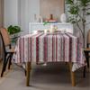 Qi Yun Retro Stripe Countryside Rectangle Tablecloth