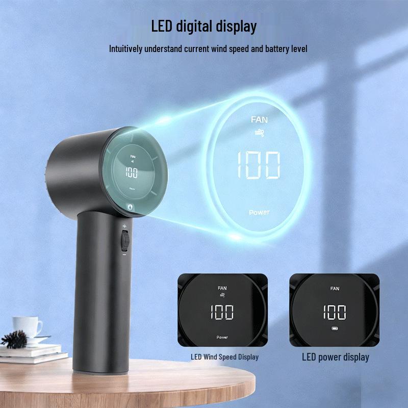 Portable Handheld Mini Fan - 100-Speed USB-Powered, Silent, Strong Wind for Dorms 165x57x57 mm
