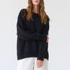 GMXIA Damen Uni Rundhals Pullover Herbst und Winter Neuer Temperament Pendler Vielseitig Lässig Rundhals Strickpullover