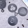 4pcs Reusable Coffee Latte Art Mold Gold/black Coffee Art Template Latte Coffee Stencil  Bread