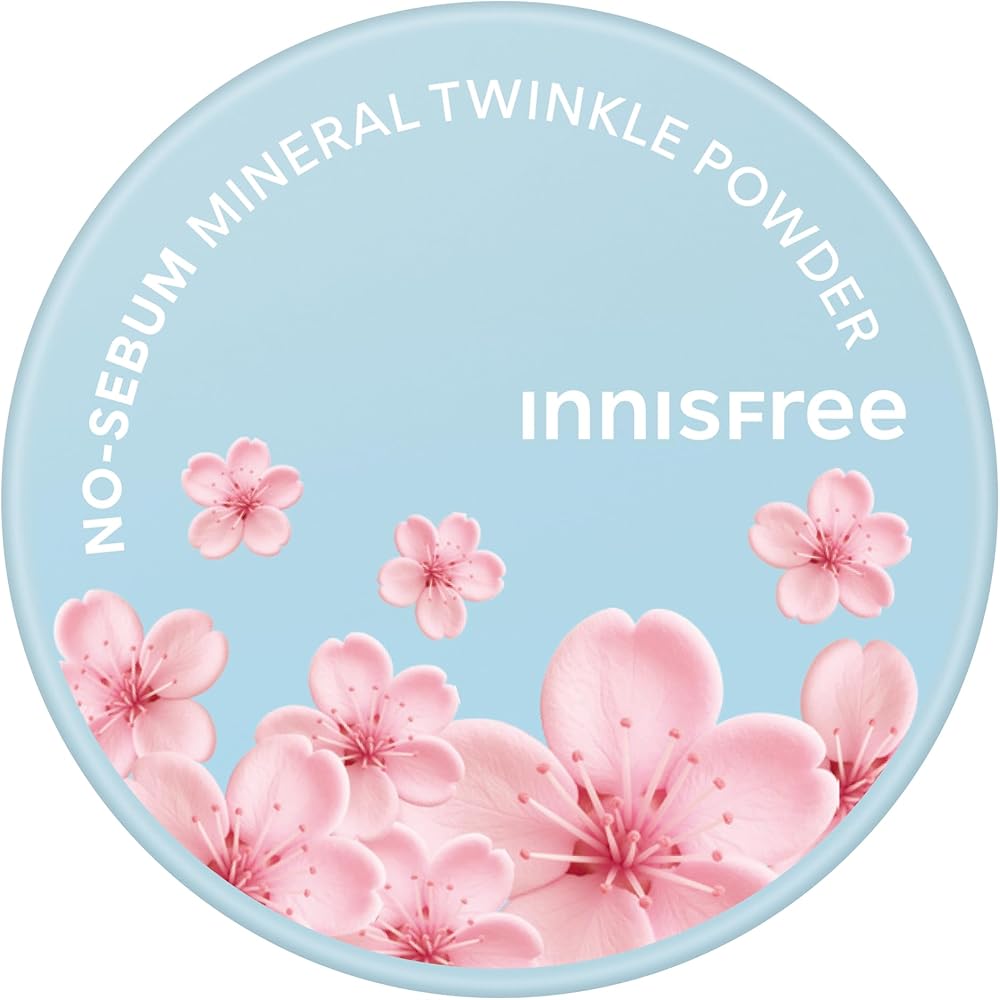 Innisfree No Sebum Mineral Twinkle Powder Cherry Blossom 5g Makeup Cosmetic