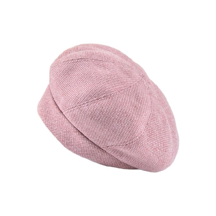 Клетчатая шляпа-купол, взрослая зимняя шляпа-берет, повседневный головной убор, винтажная шляпа-котелок