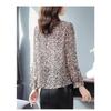 Floral Chiffon Blouse Women's Spring Summer New Arrival Fashionable and Versatile Mom's Outfit