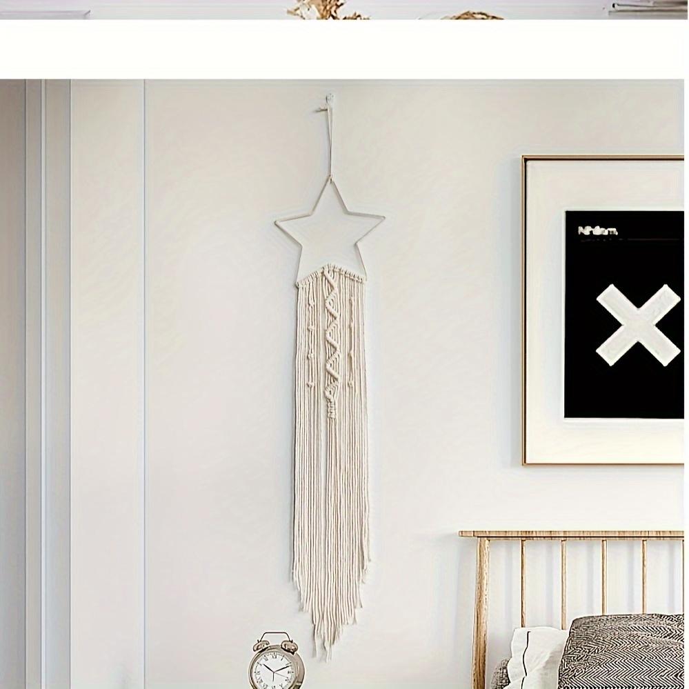 2pcs Star-Moon Room Hangings, Girls' Bedroom Decorations, Hand-woven Tapestries, Classroom Room Wall Hangings