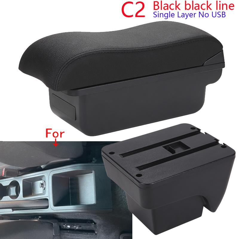 For Seat Ibiza Armrest Box For Seat Ibiza 6j MK4 IV 6L Car Armrest 2018-2025 Storage Box Retrofit Parts Interior Car Accessories