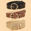 3pc Women'S Minimalist and Stylish Versatile Belts, Classic Belts for Jeans and Dresses, Solid Color Elegant Belts