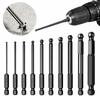 Steel Hex Screwdriver Bit Reduced Shank Magnetic Driver Bit New Power Tool Accessories