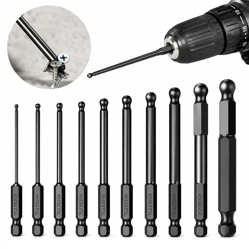 Steel Hex Screwdriver Bit Reduced Shank Magnetic Driver Bit New Power Tool Accessories