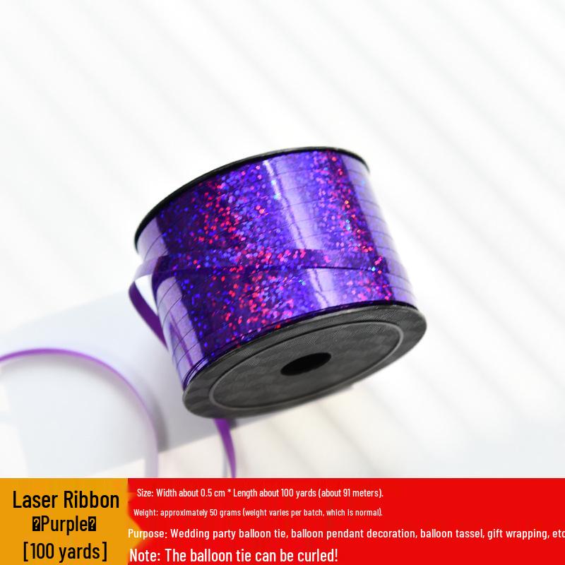 Laser Tinsel Ribbon & Balloon Garland for Parties