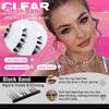 5-7MM Bottom Lashes Strip Clear Band Bottom Eyelashes Bottom Lash Clusters  Eyelash Extension