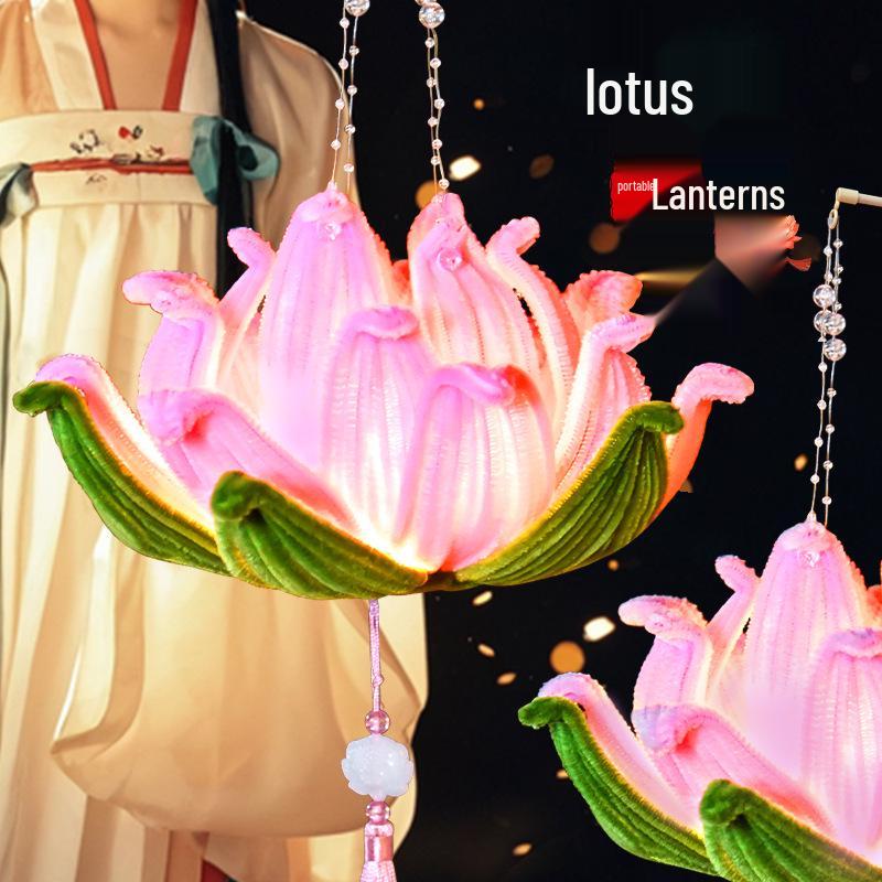 DIY Lotus Rose Lantern Kit - New Year Festival Twist Sticks & School Flower Palace Lanterns