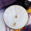Double Layer Retro Portrait Coin Collarbone Chain Female Ancient Creative Necklace Neck Jewelry Choker Collar