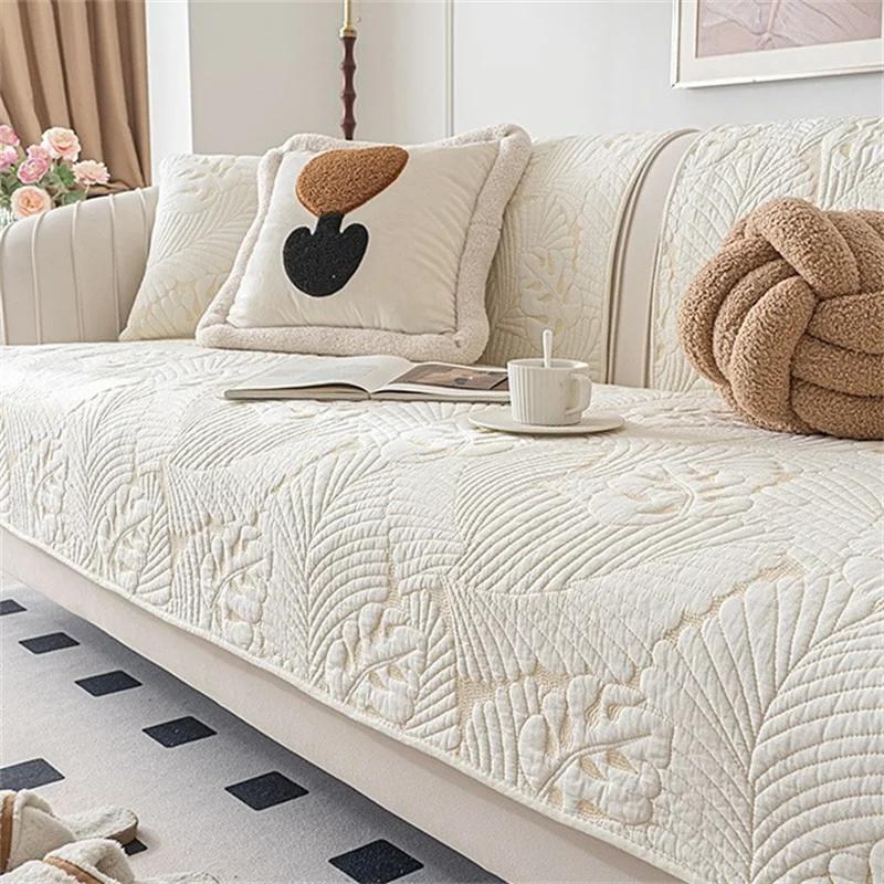Thicken Cotton Sofa Cover Four Seasons Universal Sofa Mat Seat Pad Luxury Couch Cover Non slip Couch Slipcover Living Room