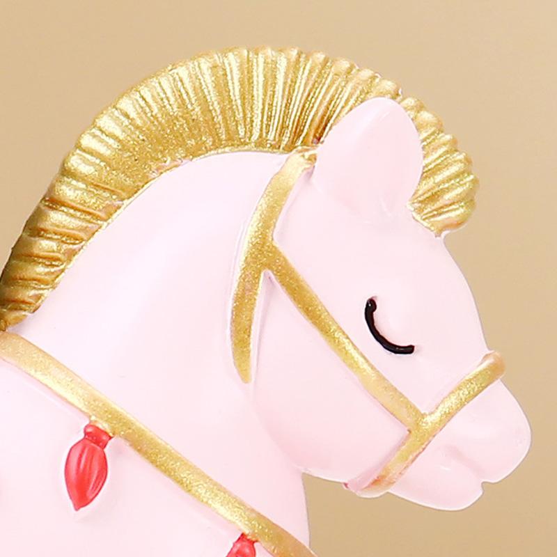 1Pc Gift Ornament Festival Gift Mascot Souvenir Gift Horse Ornament Creativity Resin Ornament Home Decor