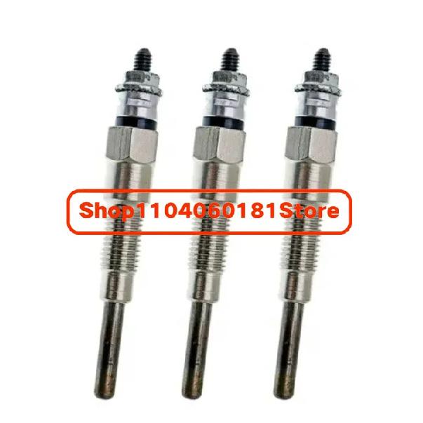 3PCS 16851-65510 16851-65512 Glow Plug Kubota D722 D902 D905 D1005 D1105 V1505 V1305 Z482 RTV900 RTV1100 Tractor B1700D B1700E 3PCS
