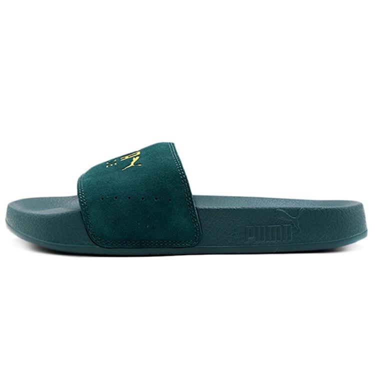 PUMA Leadcat Suede Green Unisex Slippers Men s 365758-09 EU 35.5