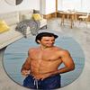 Carlos Sainz Round Area Rug,Carpet Rug for Living Room Bedroom Sofa Playroom Decor,Non-slip Floor Mat45