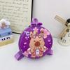 School Bag New Cartoon Hard Shell Small Round Bag Kapibara Cute Eggshell Small School Bag Boys and Girls Snacks Backpack