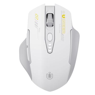 Upgraded Bluetooth Wireless Mouse with Visual Battery Rechargeable Ergonomic Mouse with DPI Adjustment for Multi-Device Life, Tri-Mode (BT