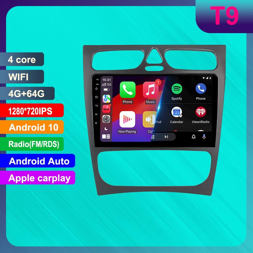 Android HD Reversing Camera with CarPlay for Mercedes-Benz C-Class W203 Navigation