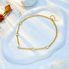 DIEYURO 316L Stainless Steel Butterfly Choker Short Necklace For Women New Trendy Thick Link Neck Chain Non-fading Jewelry Gifts