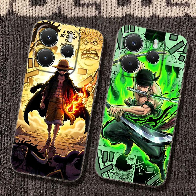 Anime One Pieces Case For Xiaomi Redmi Note 15 14 13 12 11 10 Pro Plus Soft Cover For Redmi 15C 15 14C 13C 12C Clear Phone Cases