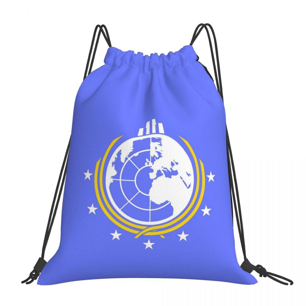 Into Hell Liberty Diving Earth For Super Backpacks Casual Drawstring Bags Sports Bag Book Bags for Man Woman School