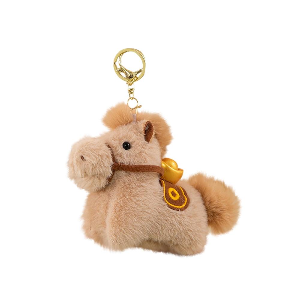 Horse Plush Keychain,Soft Animal Pendant For Backpacks, Keys & Gifts