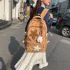 Schoolbag for Students, Women's Backpack, New Large Capacity Korean Style INS Star Academy Style Backpack, Simple Casual Backpack