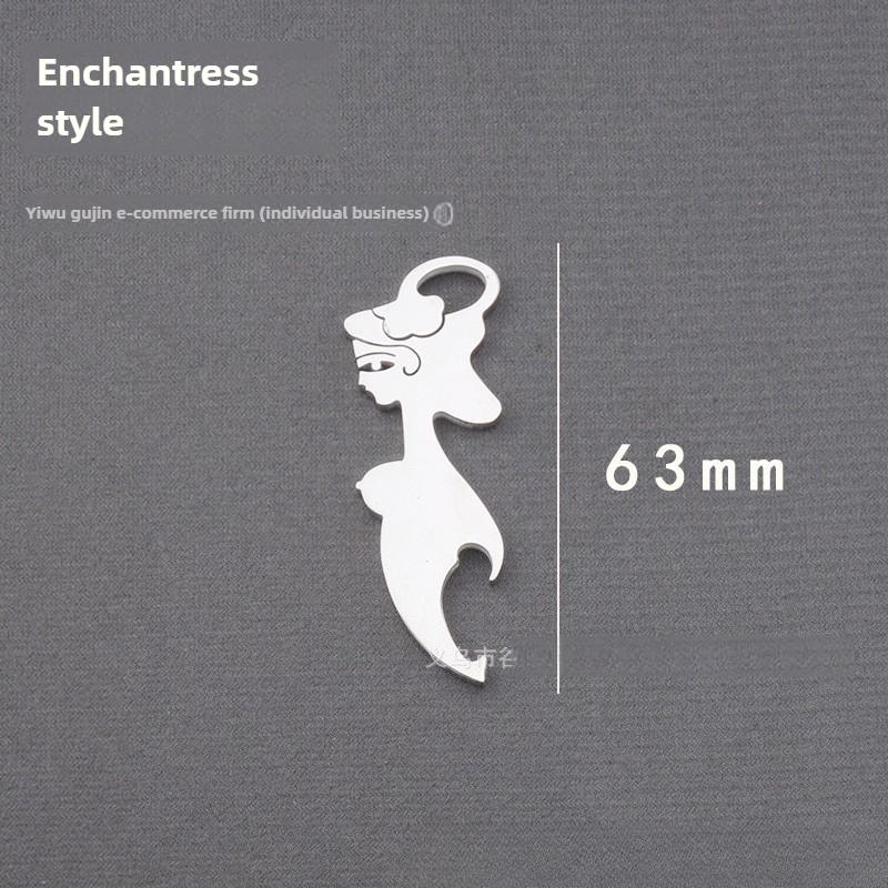 Personality Creative Brass Stainless Steel Beautiful Woman Muse Bottle Opener Beer Bottle Opener Household Wine Screwdriver Capper