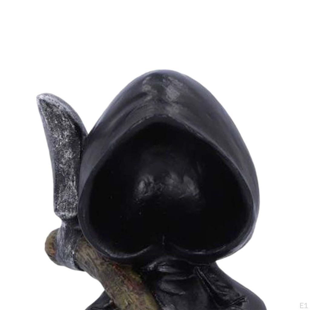 Statue Halloween Figurine Accent Ornaments, Holy Death, Santa Muerte Holding for Festival, Bedroom