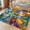 1pc Ben Alien Force Carpet for Playroom Bedroom Living Room Sofa Home Decor,kids Game Area Rug Non-slip Floor Mat Y73022