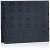 Daks Men's Checker Emboss Bifold Wallet, Navy