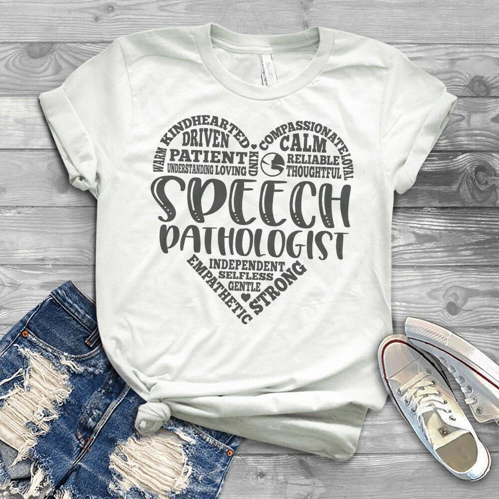 Speech Pathologist Warm Kindness Driven Patient Independent Heart Gift Men s and Women s T-shirts S