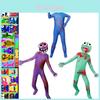 Buntes Roblox Rainbow Friends Cosplay Kostüm Jumpsuit für Kinder und Erwachsene