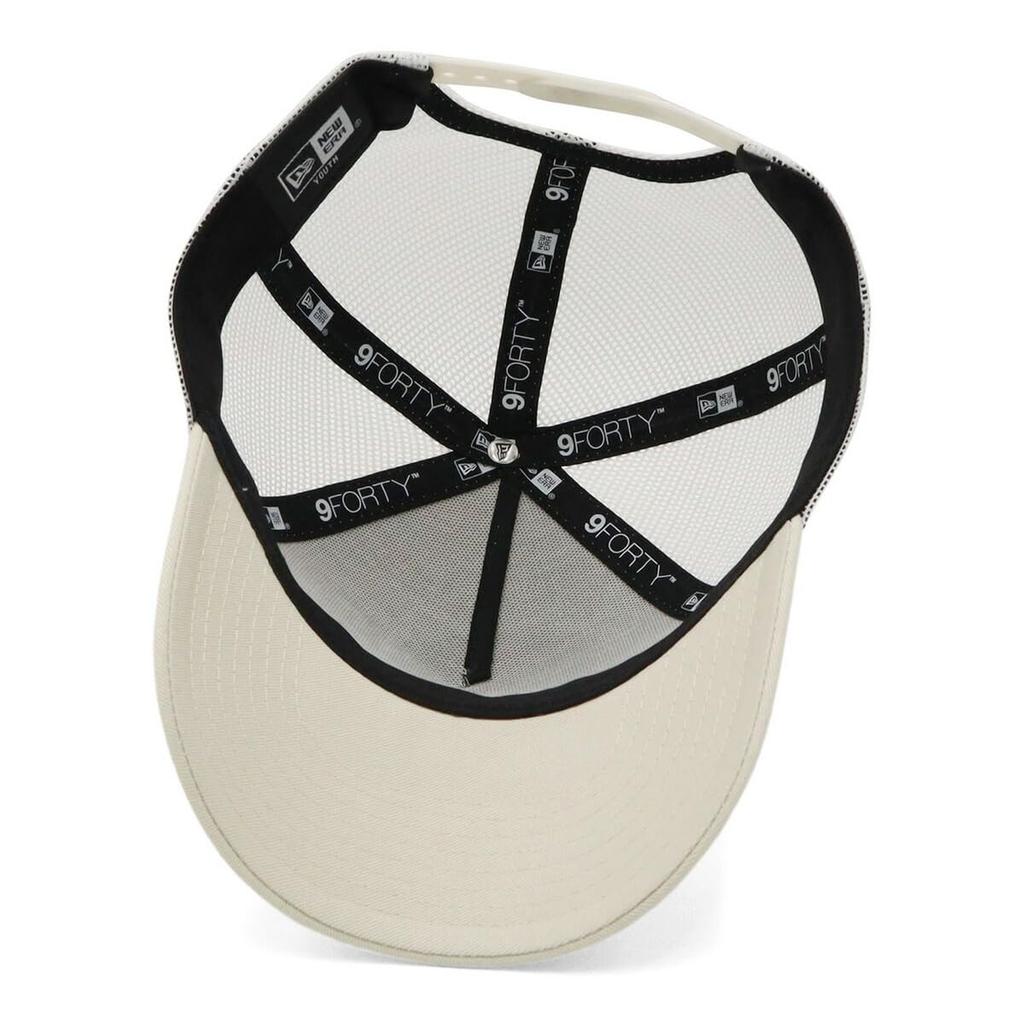 [New Era] New Era Kids Mesh Cap Youth 9FORTY A-Frame Trucker 14666047 NER33K1806 Ivory Rhinestone Flag Logo ONSPOTZ Exclusive Girls Kids Hat 9FORTY
