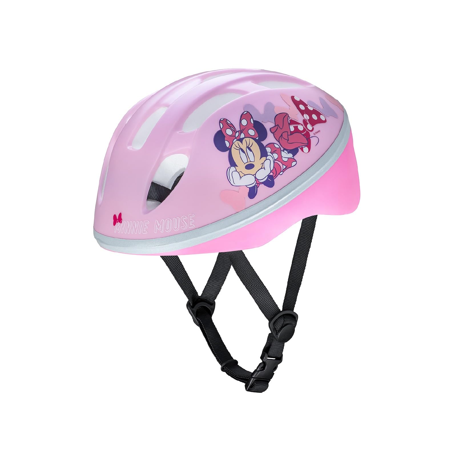 

Ides Kids Helmet S Disney Minnie Mouse SG Standard Passed Bicycle Dial Adjustment Reflective [Official] 53-57cm Children s
