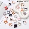 5/10Pcs Cute Kawaii Animal Keycaps Adorable Cartoon Design Comfortable Touch For Mechanical Keyboard Custom Desktop Decor