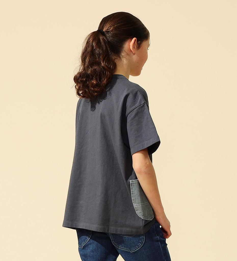 Lee Painter Double Pocket Short Charcoal Size Fits Inches T-Shirt, Sleeve, Kids' Clothing, Gray, 140, 43.5-54.7 (110-150cm).