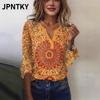 JPNTKY Women's Fashion Casual Long Sleeve V Neck Blouses & Shirts
