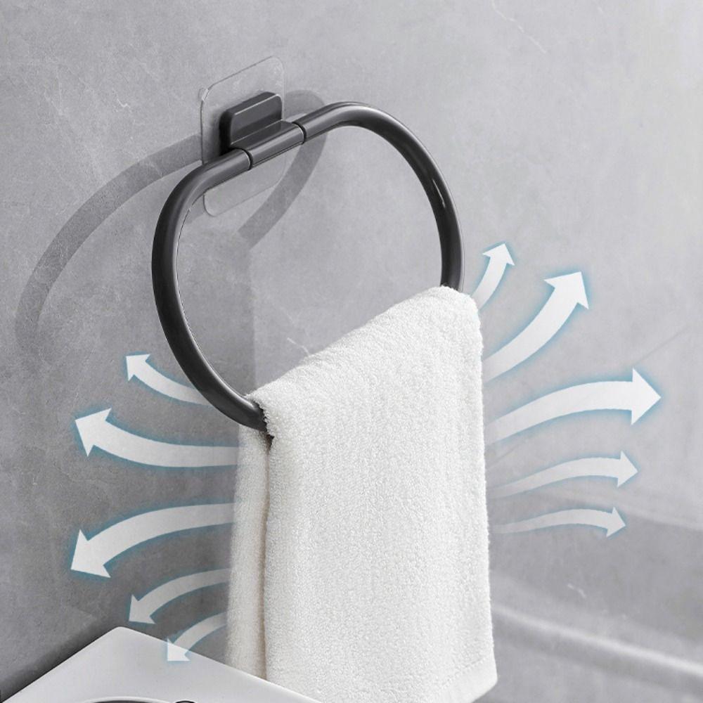 No Drilling Bathroom Towels Rack Self-adhesive Towel Bar New Towel Holder  Bathroom Kitchen