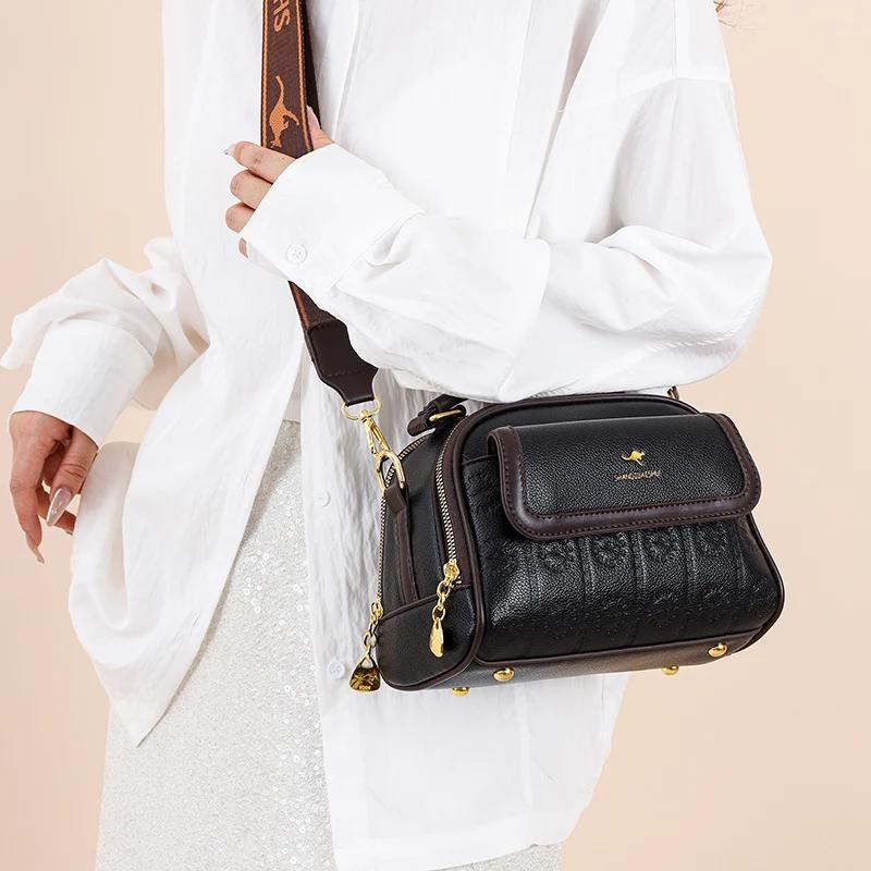 Hochwertige Damen Leder Umhängetasche luxuriöse Modedesigner Damenhandtasche