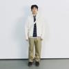 Cotton Straight Pants Beige 4568