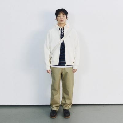 Cotton Straight Pants Beige 4568