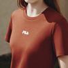 FILA Original Split Goddess Dress III Fashion Simple Classic Retro Elegant Relaxed Casual Versatile Comfortable Short Sleeve Maxi Dress F51W629304FBN