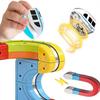 DIY Magnetbahn Zugspielzeug zum Zusammenbauen für Kinder Elektronisches Magisches Schienenauto Konstruktion Kinder Lernspielzeug Weihnachtsgeschenk