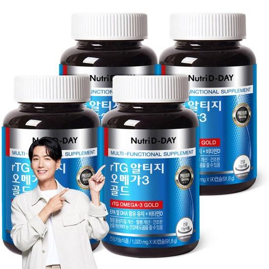 

Nutri D Day rTG Altige Omega 3 Gold, 90 tablets, 4 units,Korean health food