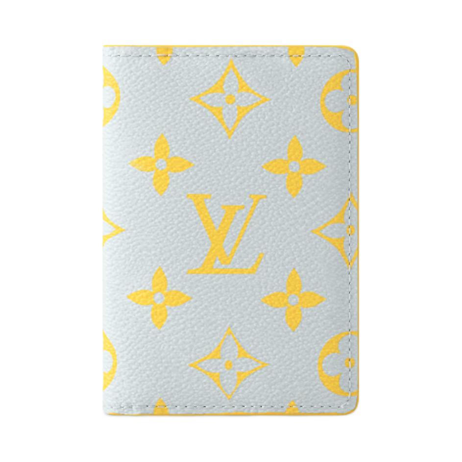 

Louis Vuitton Monogram Glow Coated Canvas Card Holder Men Accessories Gray Yellow M14769 Gift Set(Basic Set+Box+Shopping Bag)